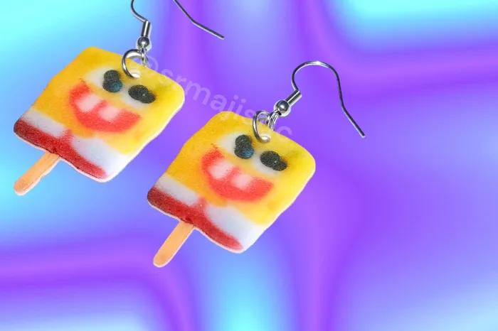 Sam Makes Things Earrings Melted Character Pospicles Funny Nostalgic Handmade Earrings Sam Makes Things Earrings Melted Character Pospicles Funny Nostalgic Handmade Earrings