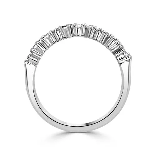 Wedding Bands Rings 14K White Gold Diamond Garland Band