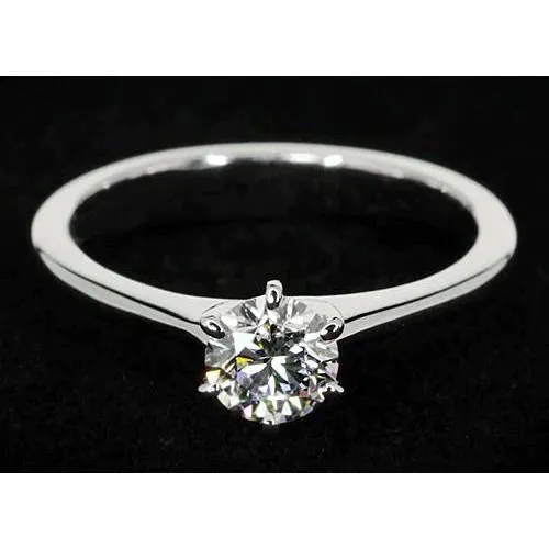 1 Carat Thin Band Natural Earth Mined Diamond Engagement Ring GB Rings