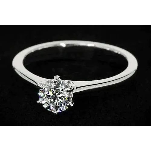 1 Carat Thin Band Natural Earth Mined Diamond Engagement Ring GB Rings 1 Carat Thin Band Natural Earth Mined Diamond Engagement Ring GB Rings