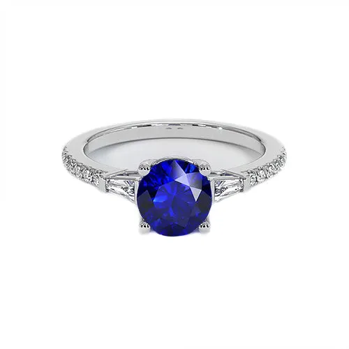 3 Stone Style Genuine Round Natural Earth Mined Diamond Blue Sapphire Ring 5 Carats HarryChadEntcom Rings 3 Stone Style Genuine Round Natural Earth Mined Diamond Blue Sapphire Ring 5 Carats HarryChadEntcom Rings