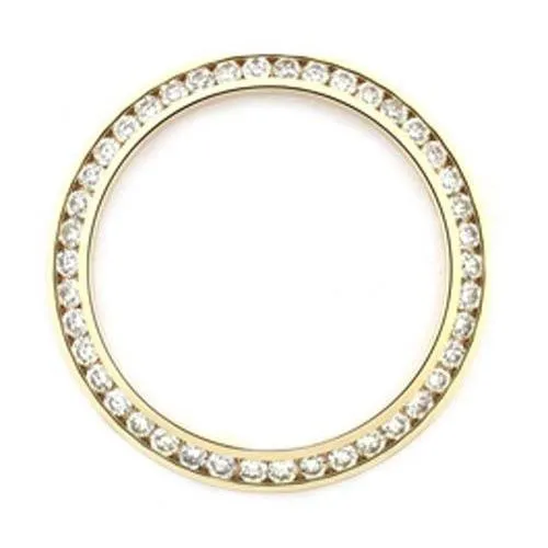 Bracelets GB 15 Carats Custom Natural Earth Mined Diamond Watch Bezel Stainless Steel 26mm