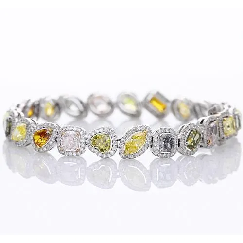 Bracelets GB Multi Shaped Colored Sapphire Tennis Bracelet 2860 Carats Jewelry Bracelets GB Multi Shaped Colored Sapphire Tennis Bracelet 2860 Carats Jewelry