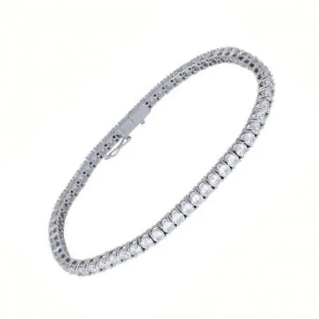 Bracelets White Gold Round Cut Natural Earth Mined Diamond Tennis Bracelet 6 Carats 14K GB Bracelets White Gold Round Cut Natural Earth Mined Diamond Tennis Bracelet 6 Carats 14K GB