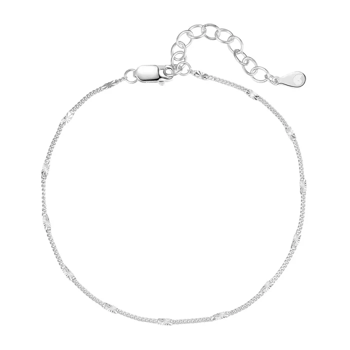 Delicate Starburst Chain Bracelet Sterling Silver Hey Happiness Bracelets