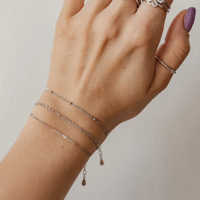 Delicate Starburst Chain Bracelet Sterling Silver Hey Happiness Bracelets Delicate Starburst Chain Bracelet Sterling Silver Hey Happiness Bracelets
