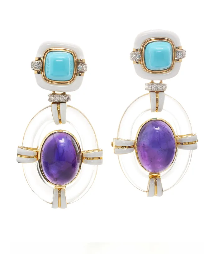 Earrings David Webb Streamline Earrings