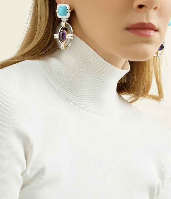 Earrings David Webb Streamline Earrings