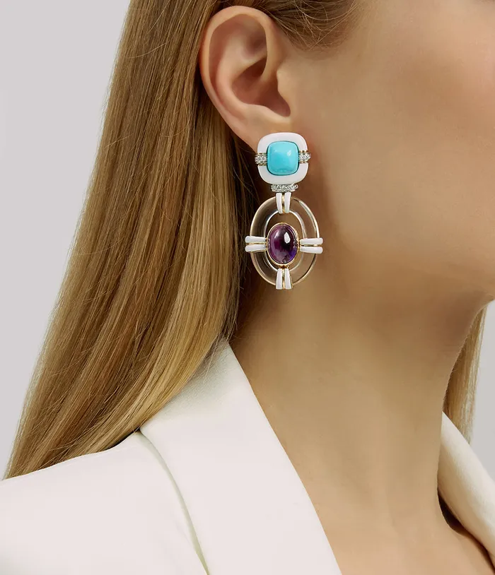 Earrings David Webb Streamline Earrings