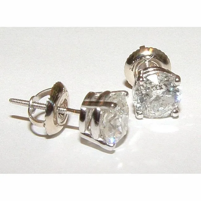 Earrings GB 180 Carats Platinum F Vs1 Natural Earth Mined Diamond Studs Earrings Earrings GB 180 Carats Platinum F Vs1 Natural Earth Mined Diamond Studs Earrings