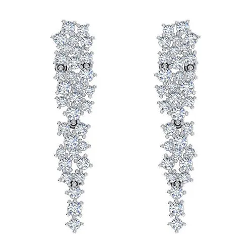 Earrings HarryChadEntcom Chandelier Earrings Cluster Mined Diamond Earrings HarryChadEntcom Chandelier Earrings Cluster Mined Diamond