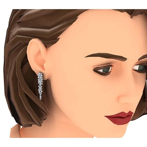 Earrings HarryChadEntcom Chandelier Earrings Cluster Mined Diamond Earrings HarryChadEntcom Chandelier Earrings Cluster Mined Diamond