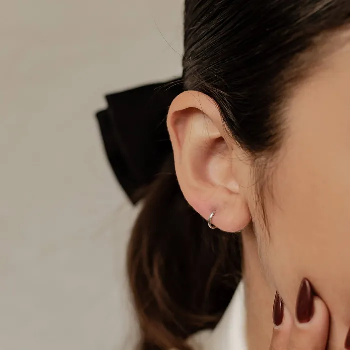 Earrings Hey Happiness Flare Hoop Earrings 14K Earrings Hey Happiness Flare Hoop Earrings 14K