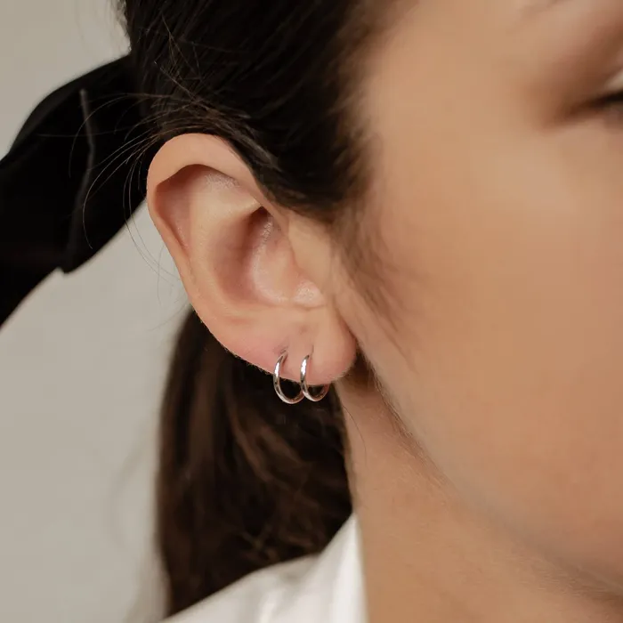 Earrings Hey Happiness Flare Hoop Earrings 14K Earrings Hey Happiness Flare Hoop Earrings 14K