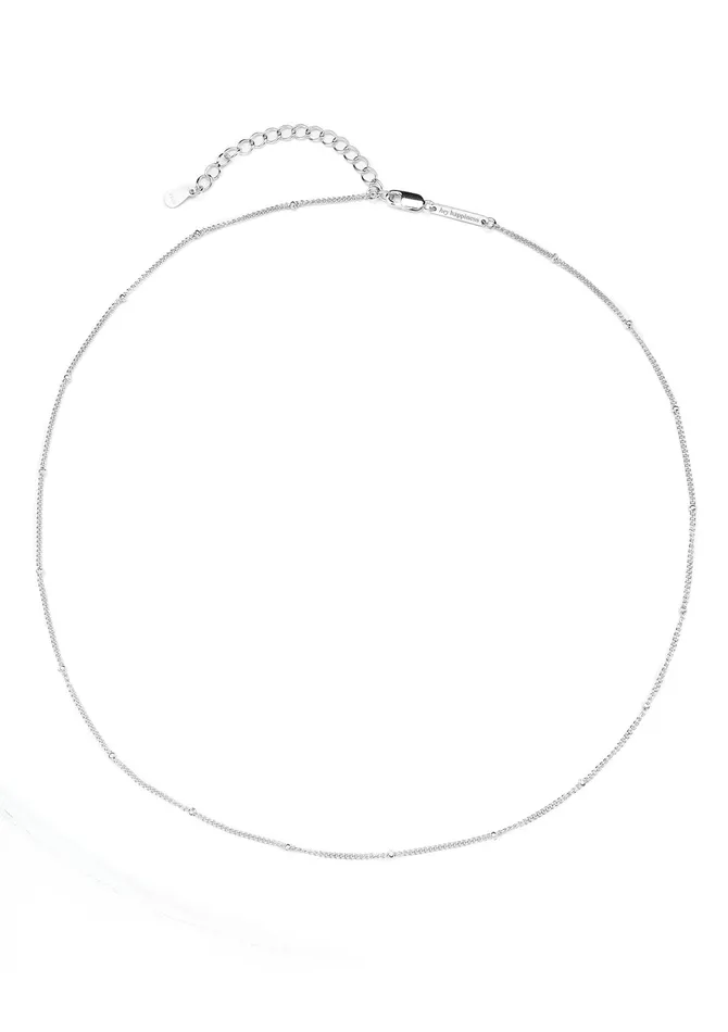 Fine Bobble Chain Necklace Sterling Silver Hey Happiness Necklaces Fine Bobble Chain Necklace Sterling Silver Hey Happiness Necklaces