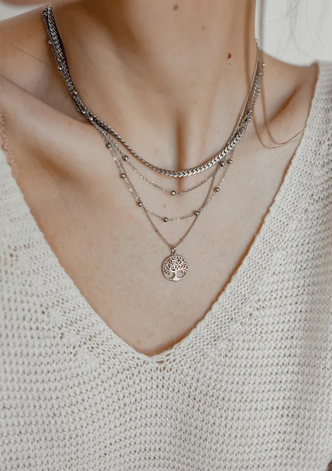 Fine Bobble Chain Necklace Sterling Silver Hey Happiness Necklaces Fine Bobble Chain Necklace Sterling Silver Hey Happiness Necklaces