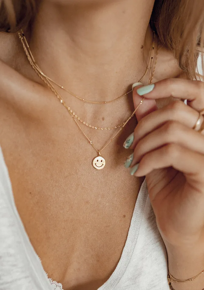 Fine Bobble Chain Necklace Sterling Silver Hey Happiness Necklaces Fine Bobble Chain Necklace Sterling Silver Hey Happiness Necklaces