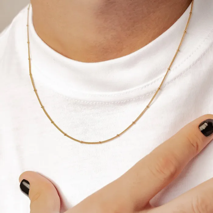 Fine Bobble Chain Necklace Sterling Silver Hey Happiness Necklaces Fine Bobble Chain Necklace Sterling Silver Hey Happiness Necklaces