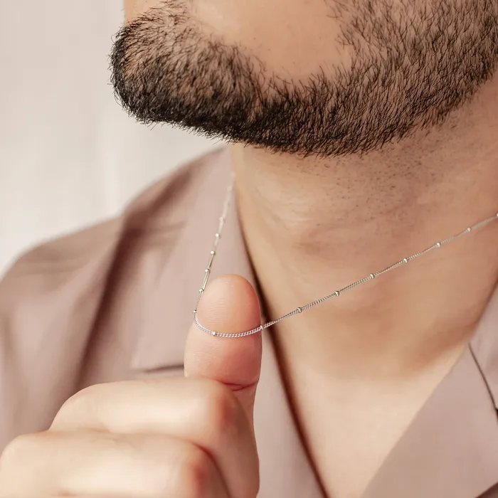 Fine Bobble Chain Necklace Sterling Silver Hey Happiness Necklaces Fine Bobble Chain Necklace Sterling Silver Hey Happiness Necklaces