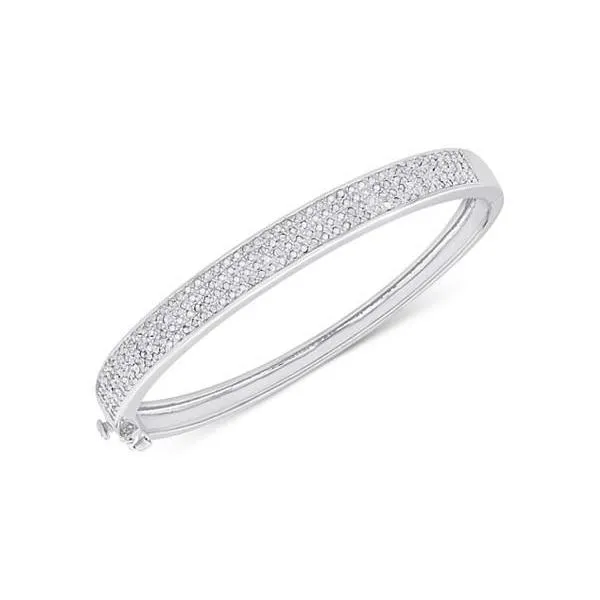 GB Bangle 4 Carats Round Cut Genuine Natural Earth Mined Diamonds White Gold 14K Rings GB Bangle 4 Carats Round Cut Genuine Natural Earth Mined Diamonds White Gold 14K Rings