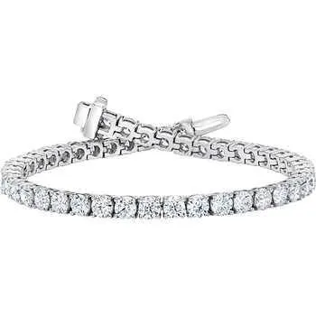 GB Bracelets 5 Ct Ladies Round Cut Natural Earth Mined Diamond Tennis Bracelet White Gold Jewelry GB Bracelets 5 Ct Ladies Round Cut Natural Earth Mined Diamond Tennis Bracelet White Gold Jewelry