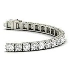 GB Bracelets 6 Ct Round Cut Real Natural Earth Mined Diamond Tennis Bracelet White Gold Jewelry GB Bracelets 6 Ct Round Cut Real Natural Earth Mined Diamond Tennis Bracelet White Gold Jewelry