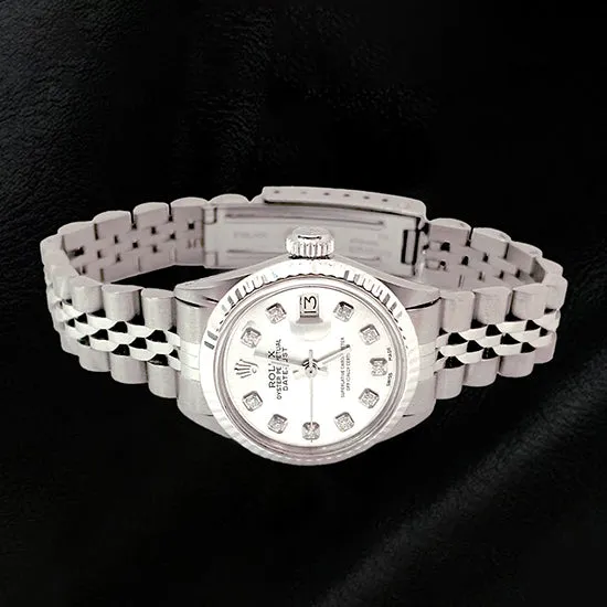 GB Bracelets Silver Diamond Dial Women Watch Ss Jubilee Bracelet Rolex Datejust GB Bracelets Silver Diamond Dial Women Watch Ss Jubilee Bracelet Rolex Datejust