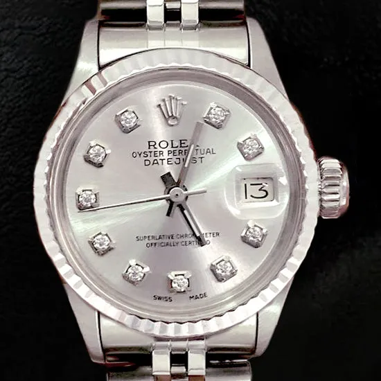 GB Bracelets Silver Diamond Dial Women Watch Ss Jubilee Bracelet Rolex Datejust GB Bracelets Silver Diamond Dial Women Watch Ss Jubilee Bracelet Rolex Datejust