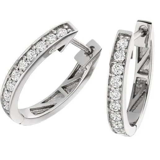 GB Earrings 3 Ct Prong Set Round Cut Natural Earth Mined Diamonds Hoop Earrings White Gold 14K GB Earrings 3 Ct Prong Set Round Cut Natural Earth Mined Diamonds Hoop Earrings White Gold 14K