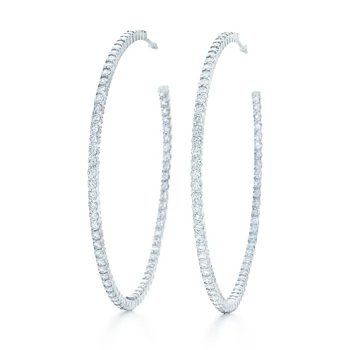 GB F Vvs1 Round Cut 4 Carats Natural Earth Mined Diamonds Women Hoop Earrings Gold 14K Earrings GB F Vvs1 Round Cut 4 Carats Natural Earth Mined Diamonds Women Hoop Earrings Gold 14K Earrings