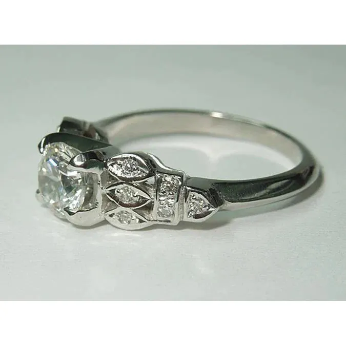 GB Like Vintage Engagement Ring Natural Earth Mined Diamond Rings