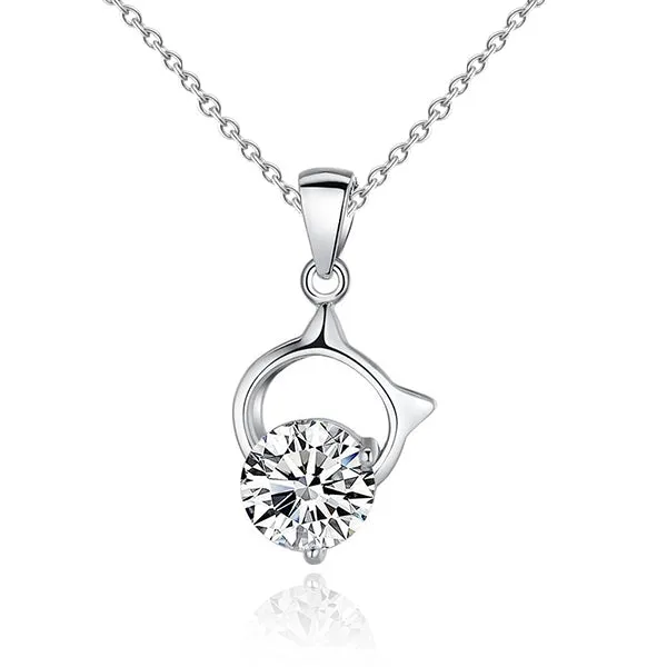 GB Necklaces Natural Earth Mined Diamond Pendant Necklace 150 Carat Prong Set 14K White Gold GB Necklaces Natural Earth Mined Diamond Pendant Necklace 150 Carat Prong Set 14K White Gold