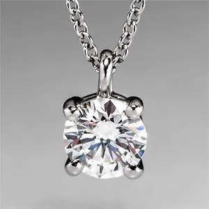 GB Necklaces Round Solitaire Natural Earth Mined Diamond Pendant 15 Ct White Gold Jewelry GB Necklaces Round Solitaire Natural Earth Mined Diamond Pendant 15 Ct White Gold Jewelry