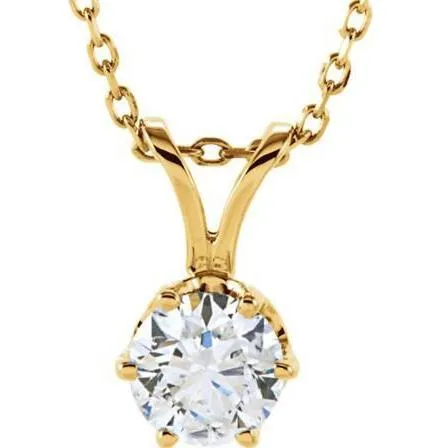 GB Necklaces Solitaire Round Natural Earth Mined Diamond Pendant Necklace 275 Carats Yellow Gold 14K GB Necklaces Solitaire Round Natural Earth Mined Diamond Pendant Necklace 275 Carats Yellow Gold 14K