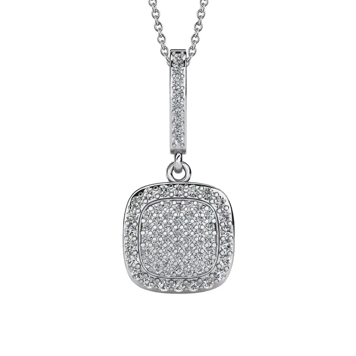 GB Necklaces Sparkling Custom Jewelry Round Natural Earth Mined Diamond Cluster Pendant GB Necklaces Sparkling Custom Jewelry Round Natural Earth Mined Diamond Cluster Pendant
