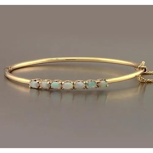 GB PreStyled Sets Opal Bangle 525 Carats Yellow Gold Women Jewelry New GB PreStyled Sets Opal Bangle 525 Carats Yellow Gold Women Jewelry New