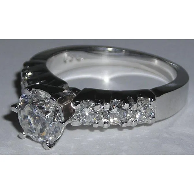 GB Rings 222 Ct Natural Earth Mined Diamond White Gold Engagement Ring