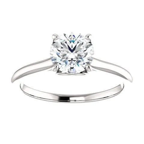 GB Rings Elegant 1 Carat Solitaire Natural Earth Mined Diamond Ring