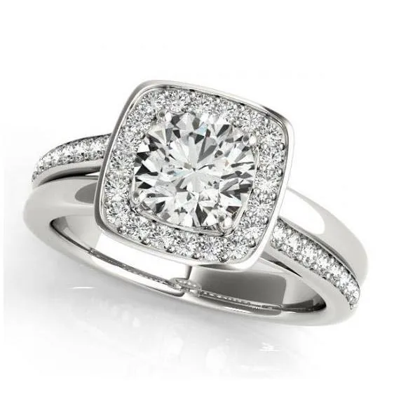 GB Rings Natural Earth Mined Diamond Engagement Ring 150 Carats Double Shank Halo White Gold 14K GB Rings Natural Earth Mined Diamond Engagement Ring 150 Carats Double Shank Halo White Gold 14K