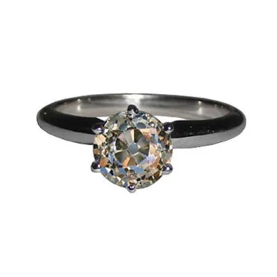 GB Rings Old Miner Natural Earth Mined Diamond Solitaire Ring 251 Carats New White Gold GB Rings Old Miner Natural Earth Mined Diamond Solitaire Ring 251 Carats New White Gold