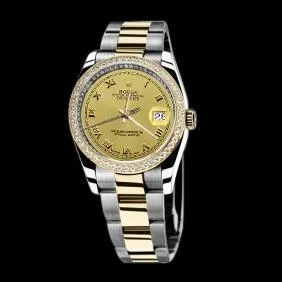 GB Rings Ss Gold Ladies Man Rolex Date Series Watch Two Tone