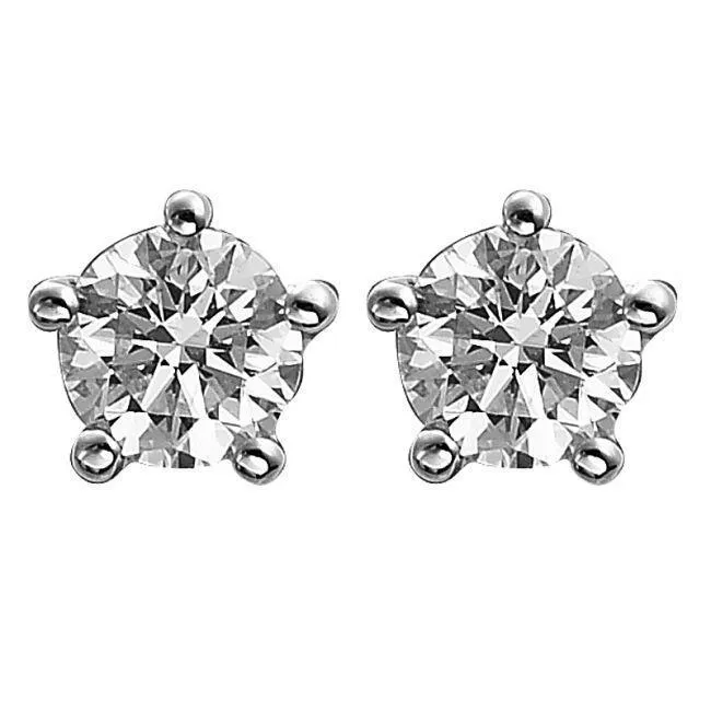 GB Round Natural Earth Mined Diamond Stud Earring 210 Carats White Gold Jewelry Earrings GB Round Natural Earth Mined Diamond Stud Earring 210 Carats White Gold Jewelry Earrings