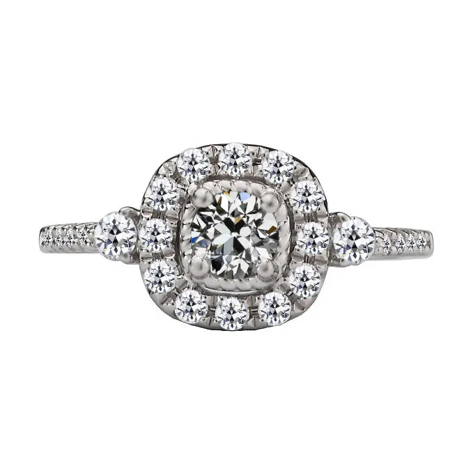 Halo Round Old Miner Real Natural Earth Mined Diamond Ring Womens Gold Jewelry 450 Carats HarryChadEntcom Rings Halo Round Old Miner Real Natural Earth Mined Diamond Ring Womens Gold Jewelry 450 Carats HarryChadEntcom Rings