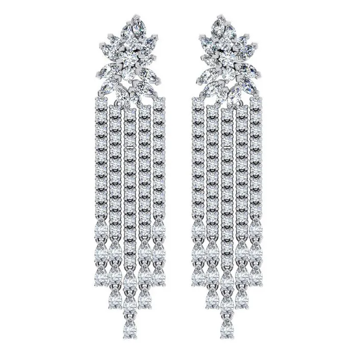 HarryChadEntcom Earrings 25 Inches Earth Mined Diamond Chandelier Earrings HarryChadEntcom Earrings 25 Inches Earth Mined Diamond Chandelier Earrings