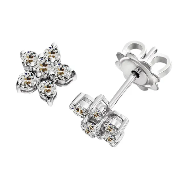 HarryChadEntcom Earrings Round Halo Earth Mined Diamond Old Cut Stud Earrings 5 Prong Star Style 4 Carats HarryChadEntcom Earrings Round Halo Earth Mined Diamond Old Cut Stud Earrings 5 Prong Star Style 4 Carats