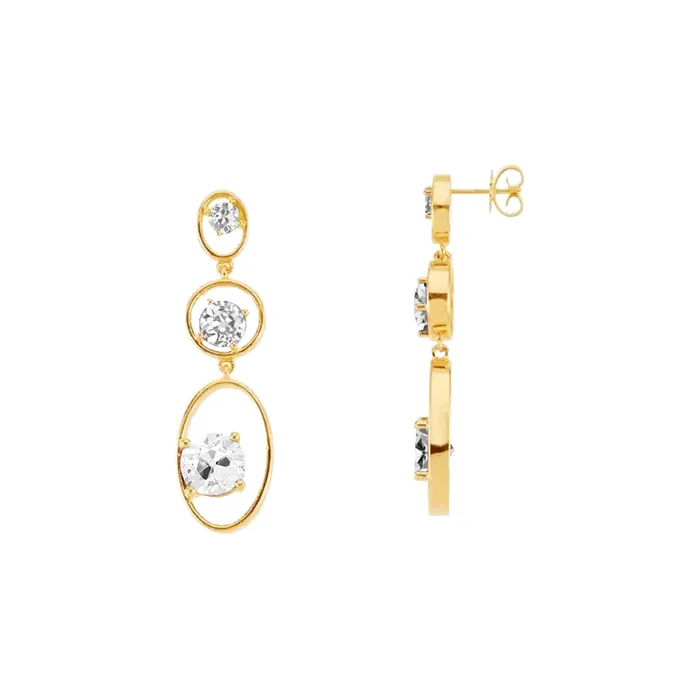HarryChadEntcom Earrings Yellow Gold Natural Earth Mined Diamond Dangle Earrings Round Old Cut 2 Carats HarryChadEntcom Earrings Yellow Gold Natural Earth Mined Diamond Dangle Earrings Round Old Cut 2 Carats