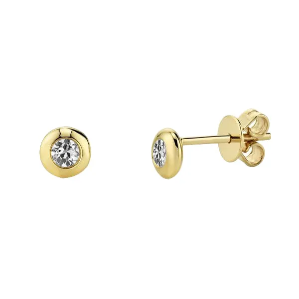 HarryChadEntcom Earrings Yellow Gold Stud Natural Diamond Earrings Old Miner 1 Ct HarryChadEntcom Earrings Yellow Gold Stud Natural Diamond Earrings Old Miner 1 Ct