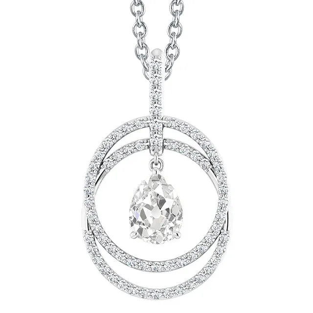 HarryChadEntcom Necklaces Gold Real Natural Earth Mined Diamond Circle Pendant Prong Set Pear Old Miner 350 Carats HarryChadEntcom Necklaces Gold Real Natural Earth Mined Diamond Circle Pendant Prong Set Pear Old Miner 350 Carats
