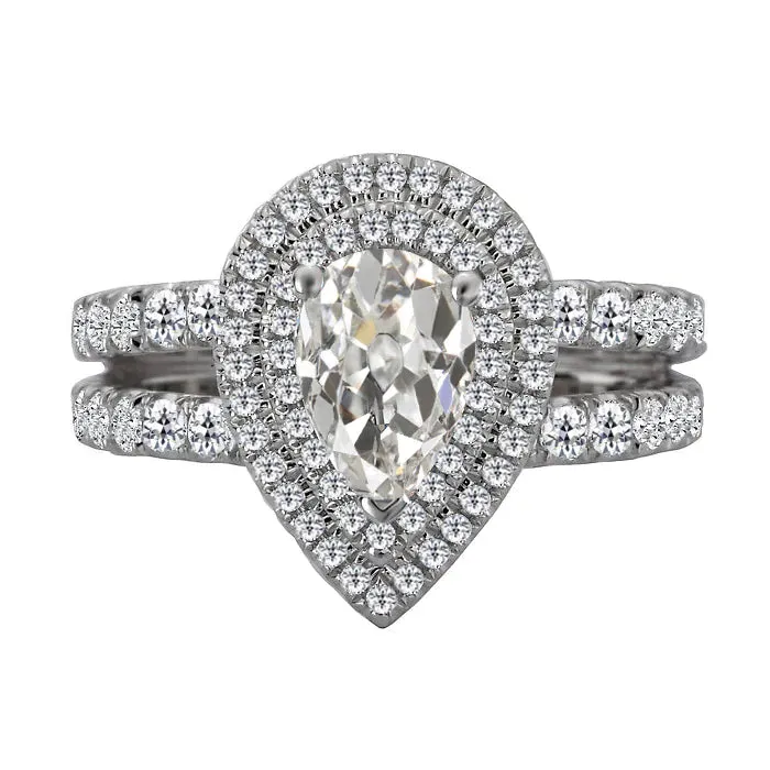 HarryChadEntcom Rings 8 Carat Engagement Ring With Pear Natural Earth Mined Diamond HarryChadEntcom Rings 8 Carat Engagement Ring With Pear Natural Earth Mined Diamond