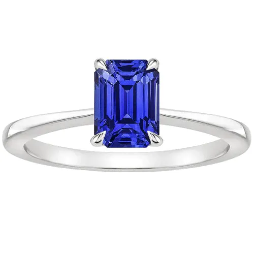 HarryChadEntcom Rings Emerald Cut 3 Carat Sapphire Engagement Ring